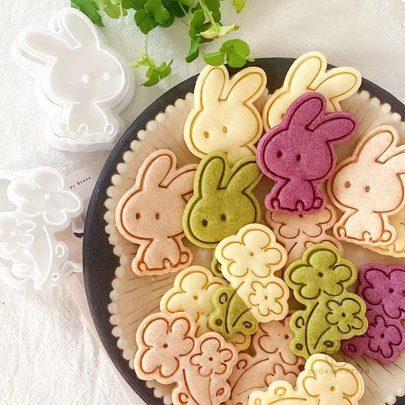 Lapin et fleur