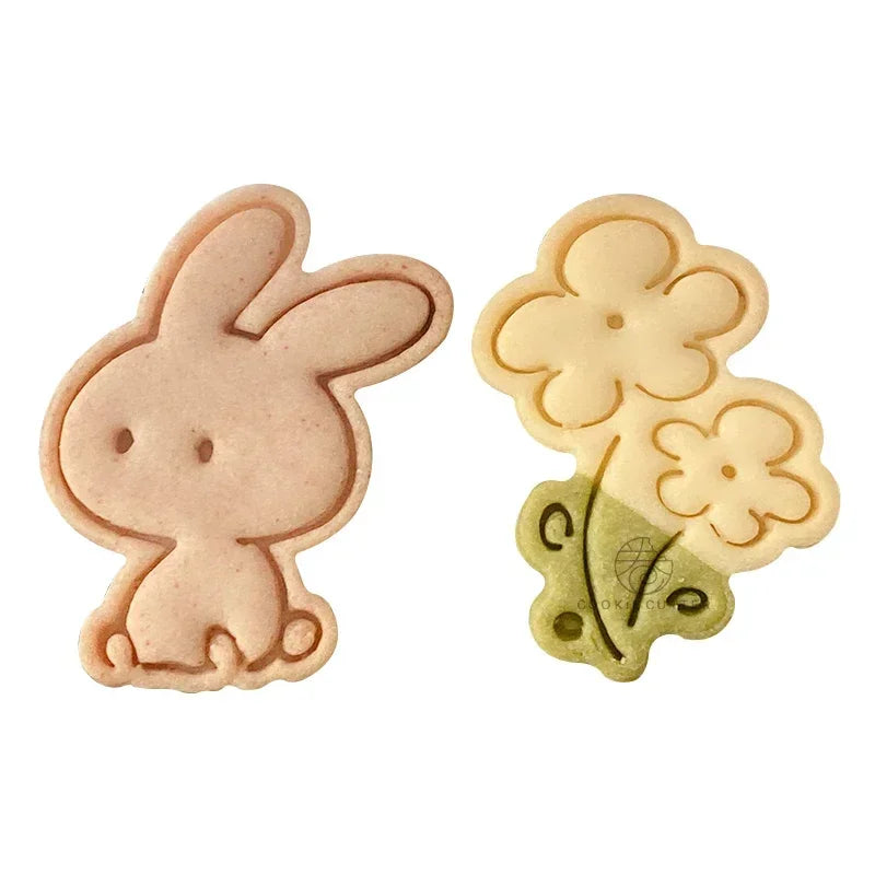 Lapin et fleur